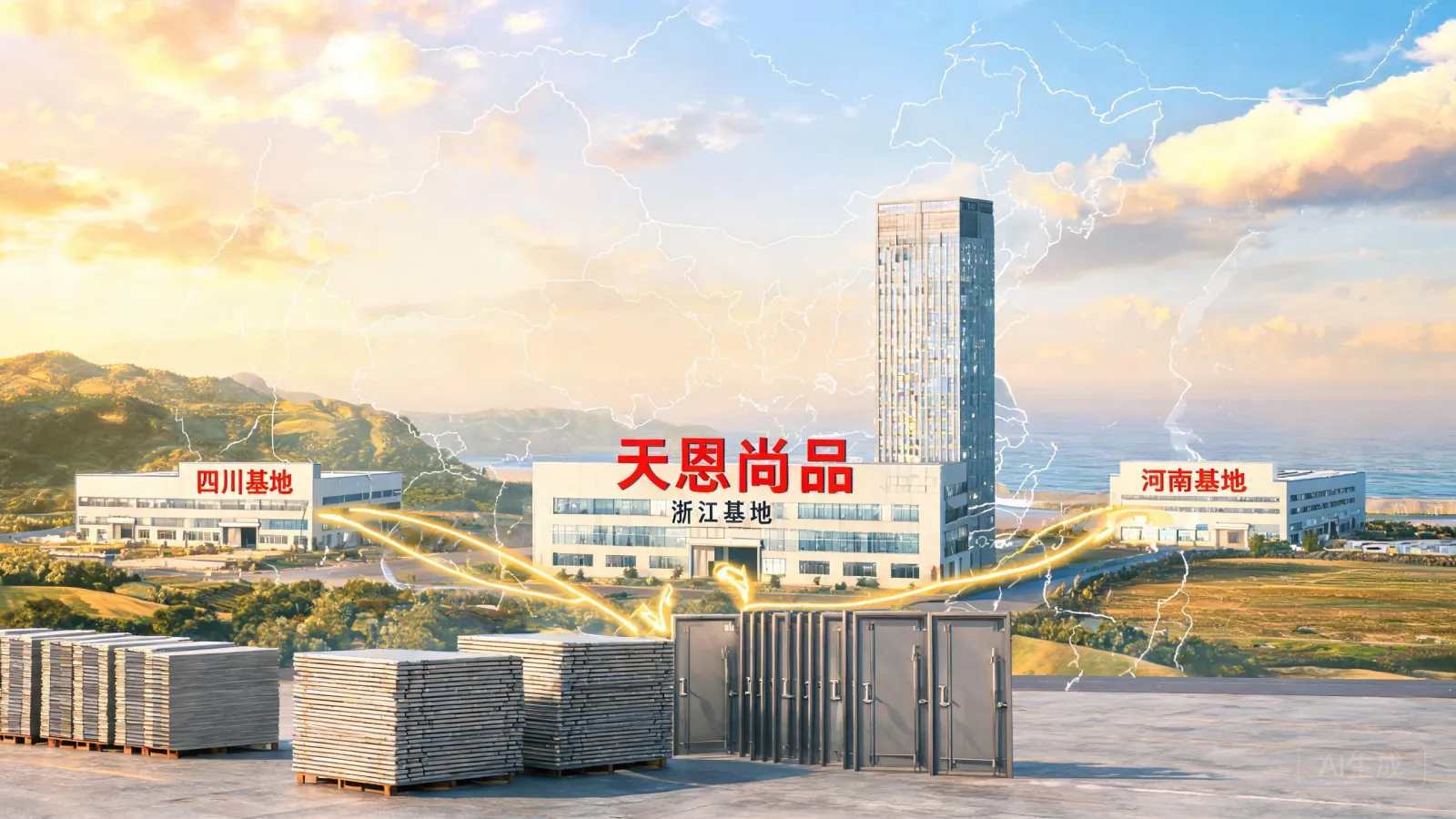 天恩尚品兰溪生产基地航拍